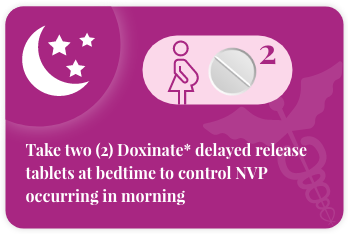 Tablets At Bedtime To Control NVP Occuring In Morning